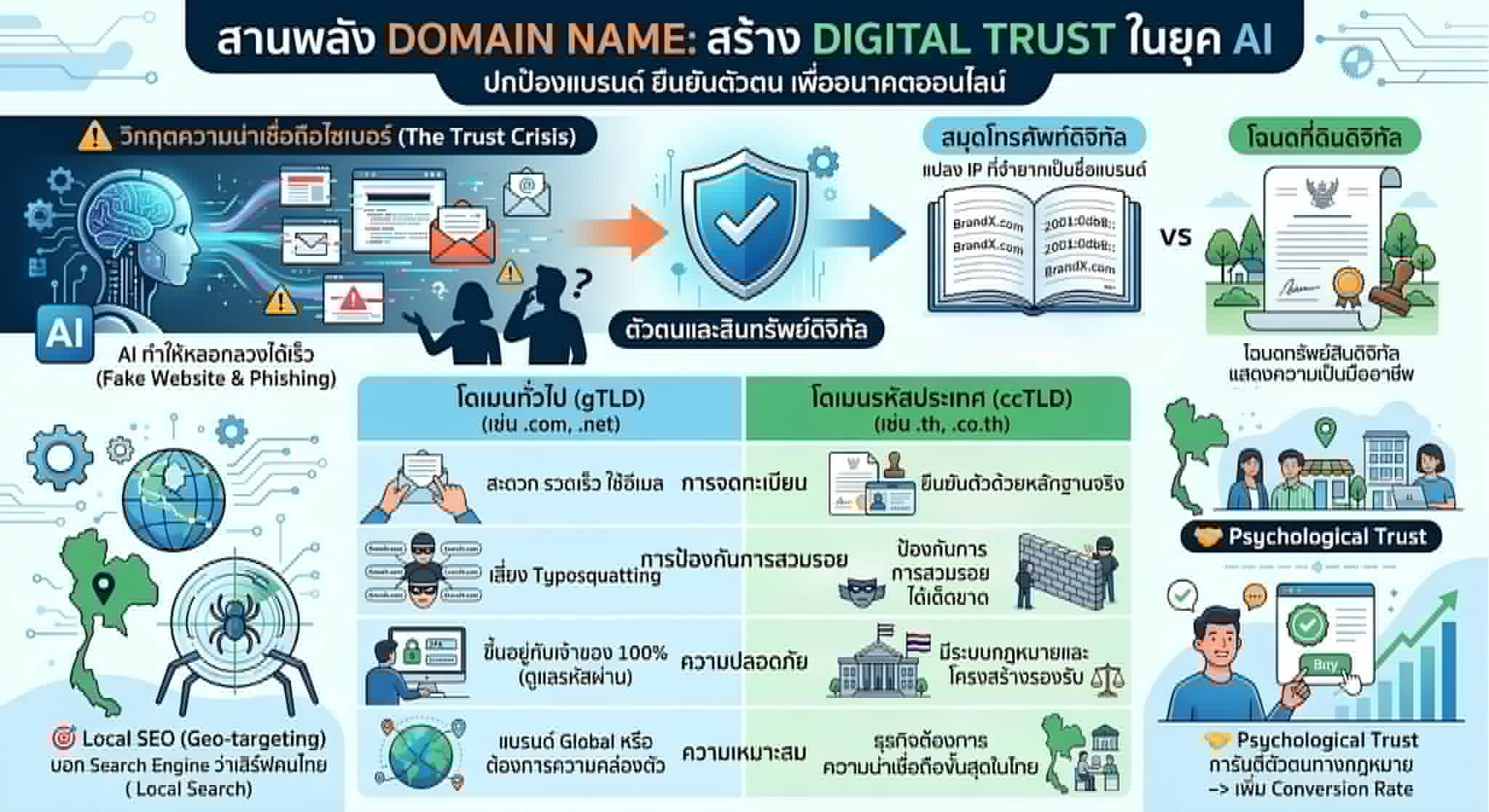 Domain Name คือรากฐานของความน่าเชื่อถือดิจิทัล